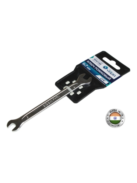 Рожковый ключ Nord-Yada 6x7мм CrV, холодный штамп, холдер TM 904748