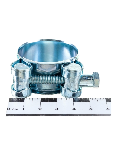 Силовой хомут Nord-Yada Д: 36-39 мм, Ш: 20 мм, Т: 0,8 мм, болт: М6х50, оцинкованная сталь 905989