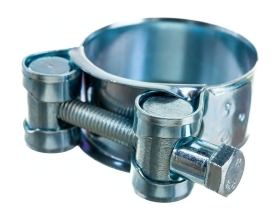 Силовой хомут Nord-Yada Д: 36-39 мм, Ш: 20 мм, Т: 0,8 мм, болт: М6х50, оцинкованная сталь 905989