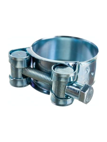 Силовой хомут Nord-Yada Д: 36-39 мм, Ш: 20 мм, Т: 0,8 мм, болт: М6х50, оцинкованная сталь 905989