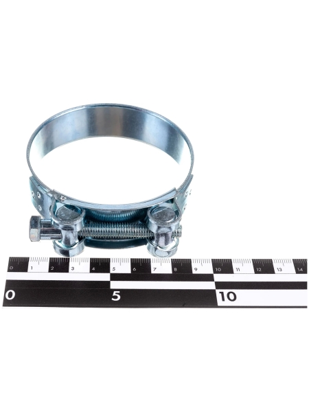 Силовой хомут Nord-Yada Д: 80-85 мм, Ш: 24 мм, Т: 1.5 мм, болт: М8х70, оцинкованная сталь 906001