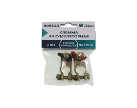 Клемма акб Nord-Yada латунь 2шт гайка-барашек м8 тм nord yada тм nord yada 909343