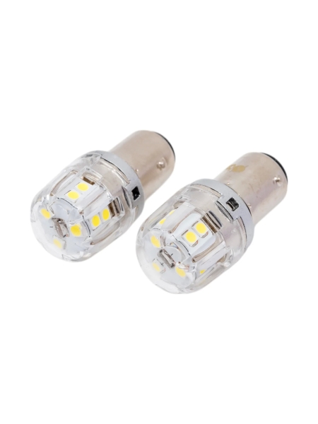 Светодиод Nord-Yada S25, Р21/5W, ВАY15s, 15x2835SMD, чип OSRAM с обманкой (стоп.ук.пов), блистер 2 шт. в упаковке 908344