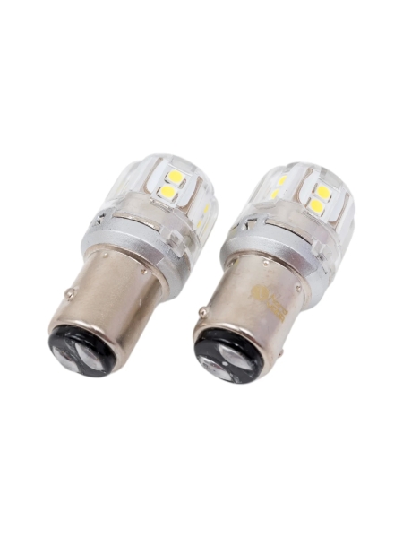 Светодиод Nord-Yada S25, Р21/5W, ВАY15s, 15x2835SMD, чип OSRAM с обманкой (стоп.ук.пов), блистер 2 шт. в упаковке 908344