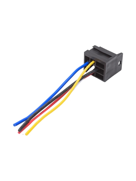 Колодка под реле Nord-Yada 5 контактов с проводами, пластик (3334485008) для а/м ВАЗ, ГАЗ, УАЗ  904684