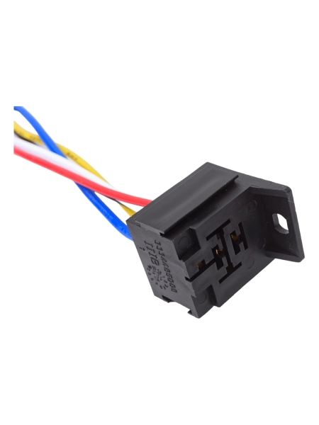 Колодка под реле Nord-Yada 5 контактов с проводами, пластик (3334485008) для а/м ВАЗ, ГАЗ, УАЗ  904684