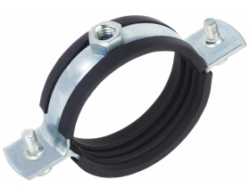 Трубный хомут Nord-Yada 3/8", 15-19 мм, из оцинкованной стали, с гайкой М8 904260