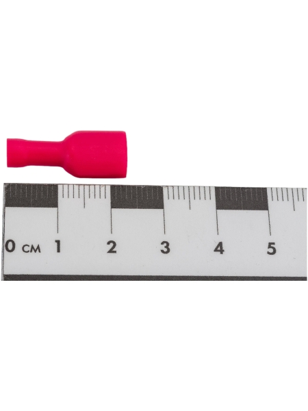 Полностью изолированная клемма "мама" Nord-Yada 6.3мм 0.5-1.5кв.мм (красная) 905348