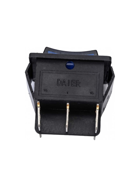 Клавиша Nord-Yada 250V 16А с нейтралью синяя с подсветкой (6контактов) ON-OFF (2шт в упаковке)-ON 905452