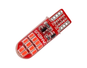 Светодиод Nord-Yada 12 В, T10, W5W, 20x3014SMD, c обманкой, красный 2 шт 908828