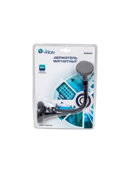 Держатель для телефона на торп./стекло магнитный Nord-Yada на длинной штанге на присоcке 908401