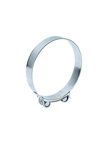 Силовой хомут Nord-Yada Д: 122-130 мм, Ш: 24 мм, Т: 1,5 мм, болт: М8х75, оцинкованная сталь 906007