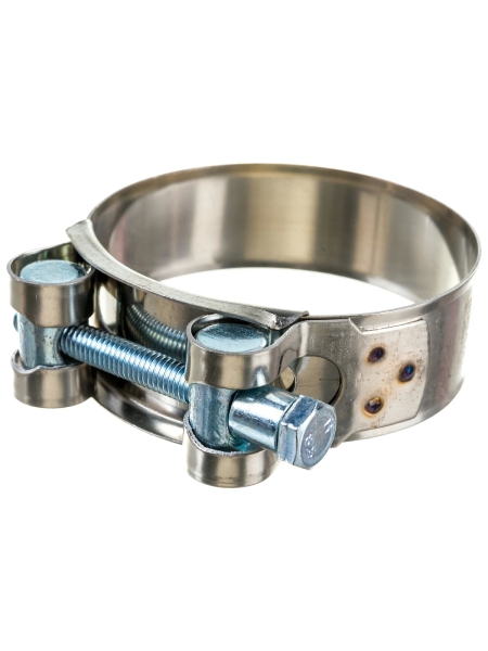 Силовой хомут Nord-Yada Д: 60-63 мм, Ш: 22 мм, Т: 0,6 мм, болт: М6х60, нерж. сталь 902887