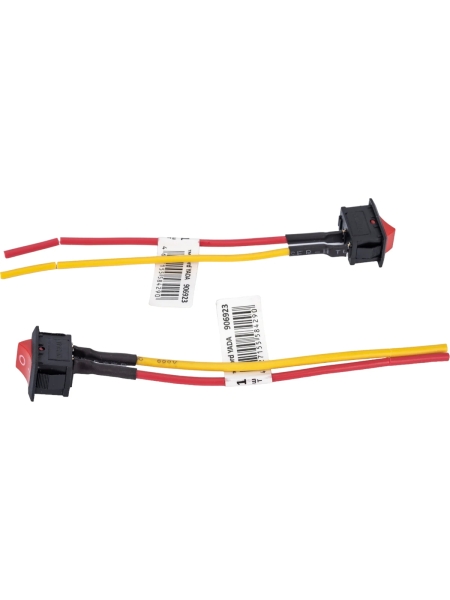 Клавиша включения/выключения Nord-Yada 12/24В (Переключатель красный) 6Аmax (2шт в упаковке) 906923