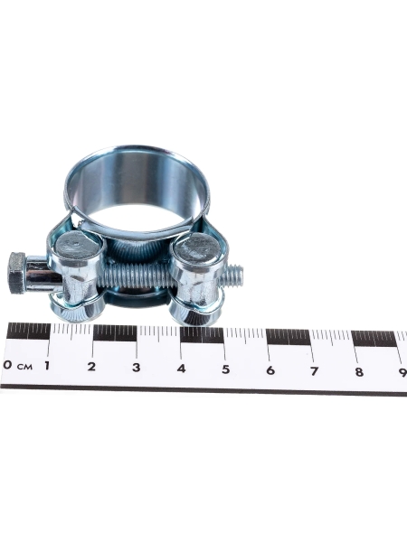 Силовой хомут Nord-Yada Д: 29-31 мм, Ш: 20 мм, Т: 0,8 мм, болт: М6х50, оцинкованная сталь 905987