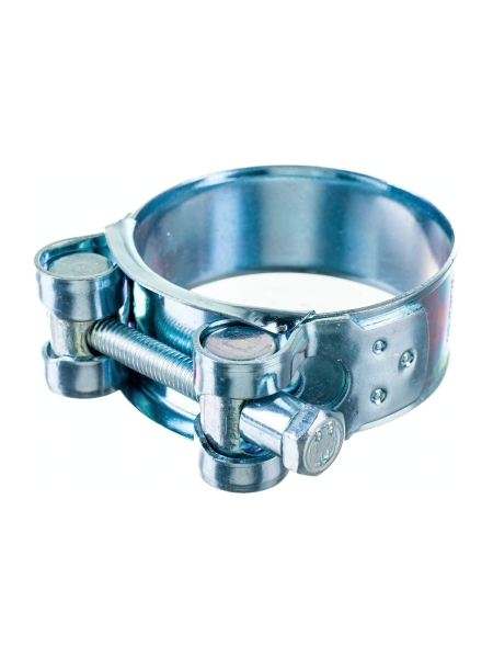 Силовой хомут Nord-Yada Д: 48-51 мм, Ш: 22 мм, Т: 1,2 мм, болт: М6х55, оцинкованная сталь 905993