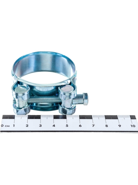 Силовой хомут Nord-Yada Д: 48-51 мм, Ш: 22 мм, Т: 1,2 мм, болт: М6х55, оцинкованная сталь 905993