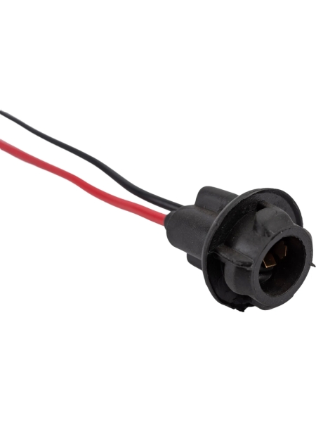 Патрон Nord-Yada под лампу W5W T10 с проводами, резина 904362