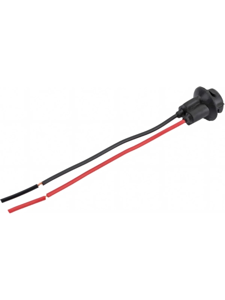 Патрон Nord-Yada под лампу W5W T10 с проводами, резина 904362