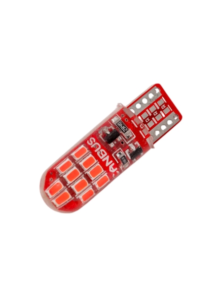 Светодиод Nord-Yada 12 В, T10, W5W, 20x3014SMD, c обманкой, красный 2 шт 908828