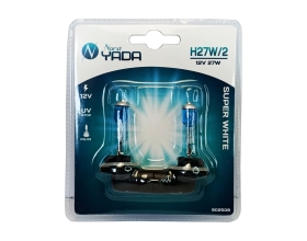 Лампа Nord-Yada H27/2(881) 12V 27W SUPER WHITE 2шт, блистер TM Nord YADA 902508