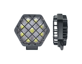 Фара рабочего света Nord-Yada 27Вт шестиугольная с решеткой 9 диодов 138х124х53 907678