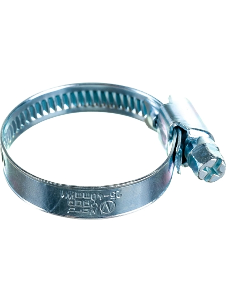 Червячный хомут Nord-Yada 25-40 мм, оцинк. сталь 904582