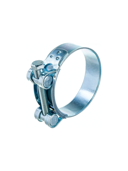 Силовой хомут Nord-Yada Д: 68-73 мм, Ш: 24 мм, Т: 1.5 мм, болт: М8х70, оцинкованная сталь 905999