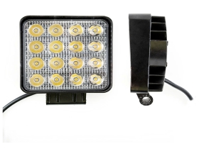 Фара рабочего света Nord-Yada 48Вт квадрат 16 диодов дальний 106х106х47 907372
