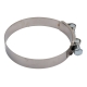 Силовой хомут Nord-Yada Д: 140-148 мм, Ш: 26 мм, Т: 1,0 мм, болт: М10х85, нерж. сталь 907045