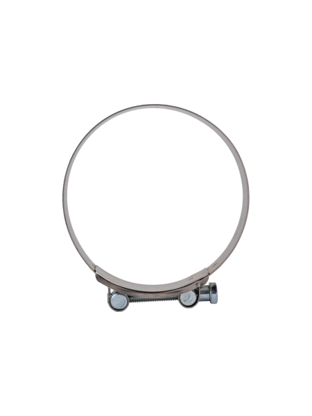 Силовой хомут Nord-Yada Д: 140-148 мм, Ш: 26 мм, Т: 1,0 мм, болт: М10х85, нерж. сталь 907045