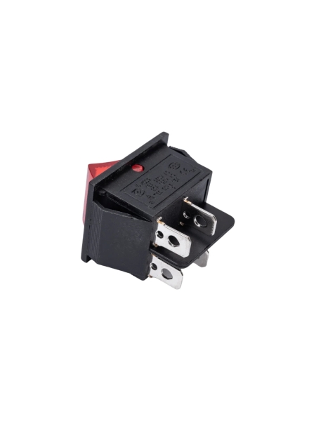 Клавиша Nord-Yada 250V 16А красная с подсветкой (4контакта) ON-OFF (2шт в упаковке) 905460