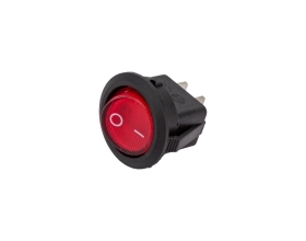 Круглая клавиша Nord-Yada 250V 6А красная (2контакта) ON-OFF (2шт в упаковке) 905483