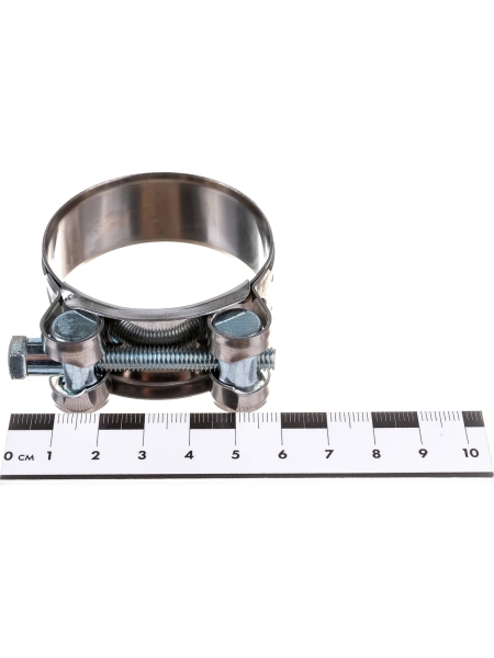 Силовой хомут Nord-Yada Д: 48-51 мм, Ш: 22 мм, Т: 0,6 мм, болт: М6х60, нерж. сталь 902884