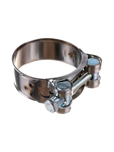 Силовой хомут Nord-Yada Д: 48-51 мм, Ш: 22 мм, Т: 0,6 мм, болт: М6х60, нерж. сталь 902884