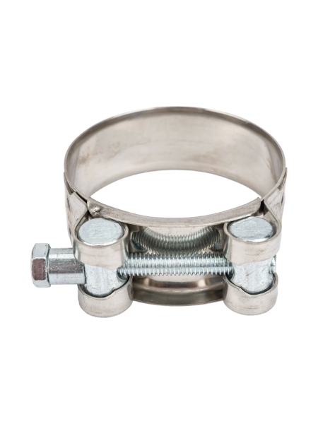 Силовой хомут Nord-Yada Д: 52-55 мм, Ш: 22 мм, Т: 0,6 мм, болт: М6х60, нерж. сталь 902885