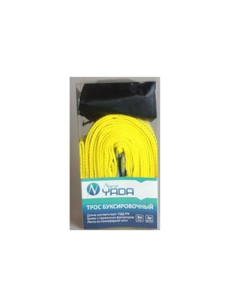 Ленточный буксировочный трос Nord-Yada 5т, 5м 2 крюка, в блистере с сумкой 908221