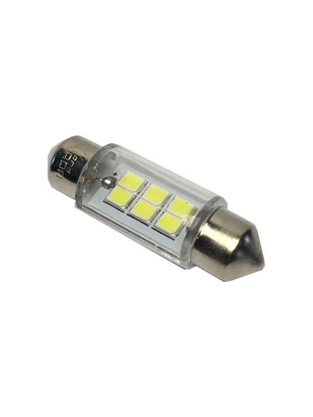 Светодиод Nord-Yada 12V T11x36-S8.5 (6SMD) C5W белый 0.36W 36lm 2 шт. 900302