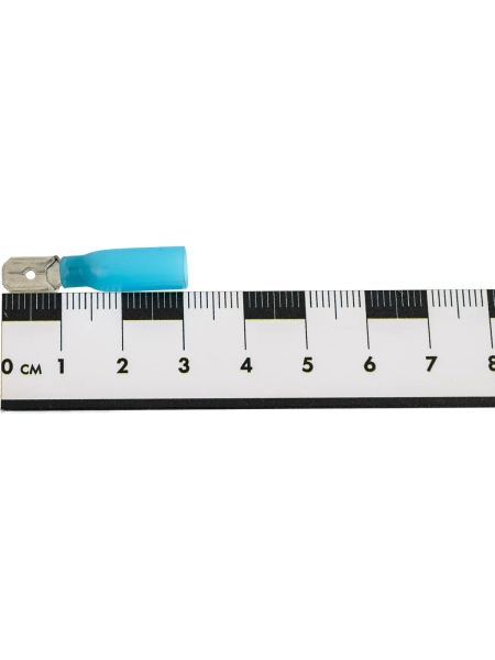 Изолированная термоусаживаемая клемма "папа" Nord-Yada 6.3мм 1.5-2.5 кв.мм (синяя) 906334