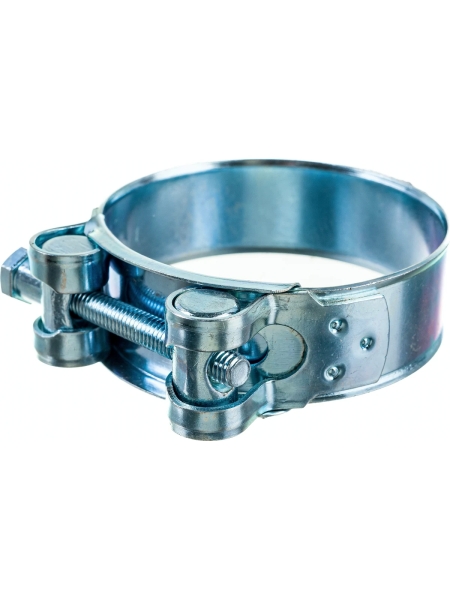 Силовой хомут Nord-Yada Д: 60-63 мм, Ш: 22 мм, Т: 1,2 мм, болт: М6х55, оцинкованная сталь 905996