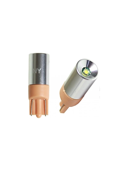 Светодиод Nord-Yada T10 1SMD (CREE) в алюминиевый корпус CANBUS 12V base: W2.1 9.5 d 1.44 W 30 lm (2 шт в 1 упаковке) 904602