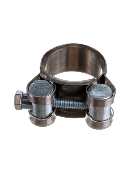 Силовой хомут Nord-Yada Д: 27-29 мм, Ш: 18 мм, Т: 0,6 мм, болт: М5х40, нерж. сталь 902877