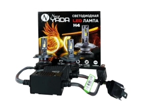 Светодиодная лампа головного света Nord-Yada н4 12-48 60 w, 6000 k, 10000 Лм, canbus 2 шт в комплекте 909385