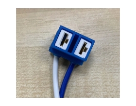 Патрон Nord-Yada под лампу H7 с проводами, Г-образный, керамика TM Nord YADA 904346