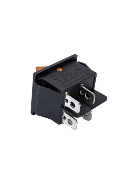 Клавиша Nord-Yada 250V 16А желтая с подсветкой (4контакта) ON-OFF (2шт в упаковке) 905458