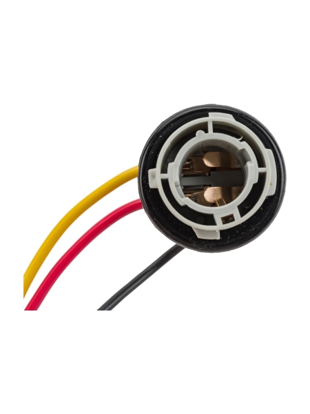 Двухконтактный патрон Nord-Yada под лампу P21/5W 1157 с проводами, пластик 904366