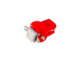 Светодиод Nord-Yada T5 B8,5d-02 (1SMD) 12V W1.2W Base: B8.5d 0.1W 0.8 lm красный (2 шт в 1 упаковке) 901986