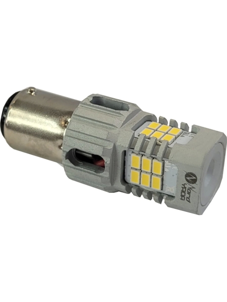 Cветодиод NORD YADA 9-18V BAY15D P21/5W, 1157-3020-24SMD, 2.1А/1750 Lm, 24 W, белый, c обманкой, TM 909311