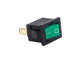 Клавиша Nord-Yada 12V 15А Mini зеленая с подсветкой (3контакта) ON-OFF (2шт в упаковке) 905440