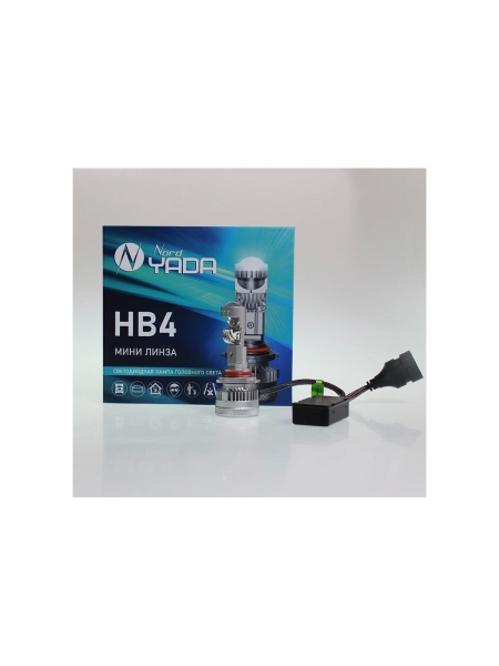 Светодиодная лампа головного света Nord-Yada НB4 12-48V 40W 4000Lm 6000K мини линза Canbus TM NordYada 909670